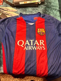 FC Barcelona Qatar Airways Soccer Jersey