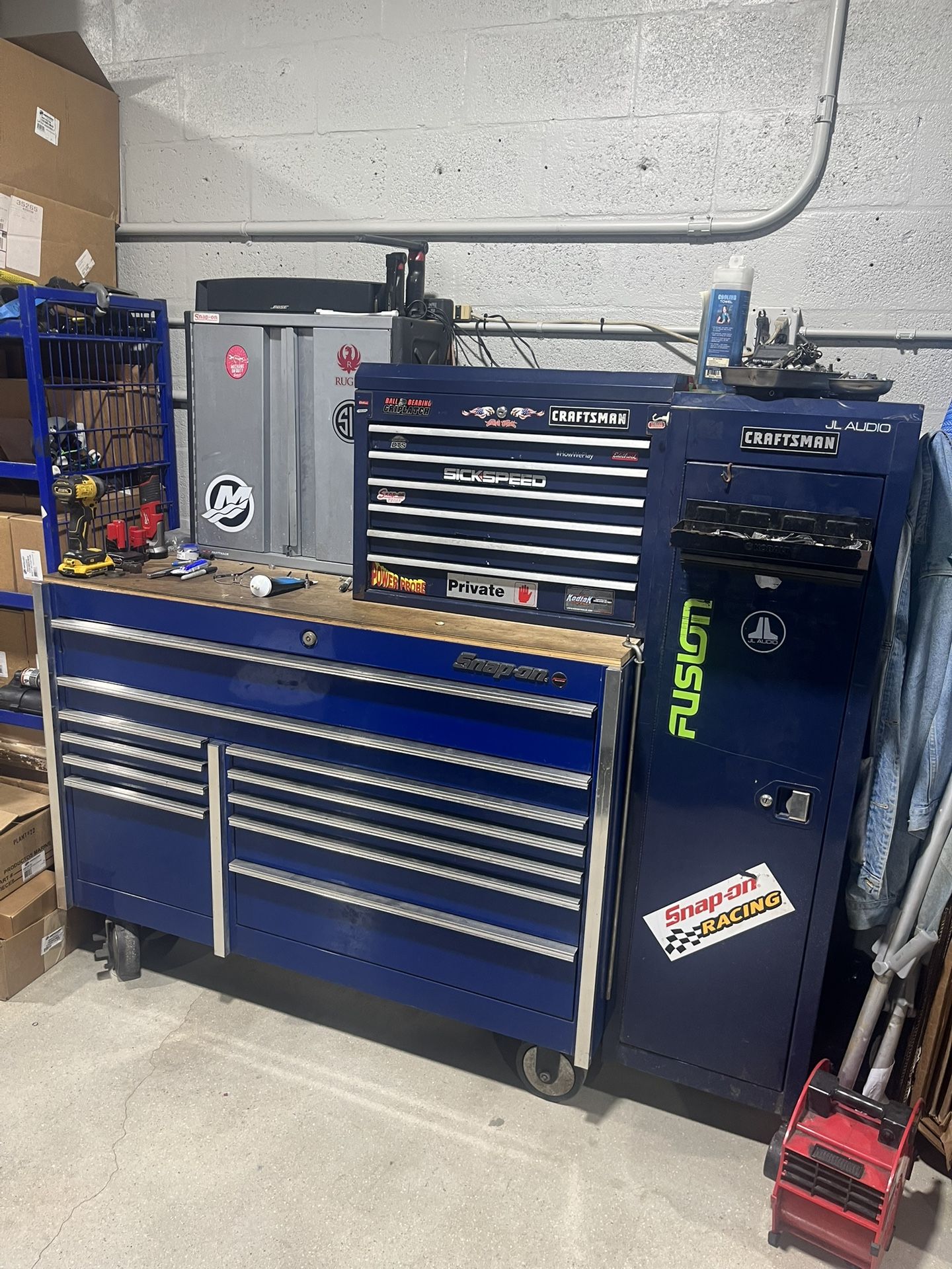 Snap On Tool Box. Filled With Snap On and Other Tools