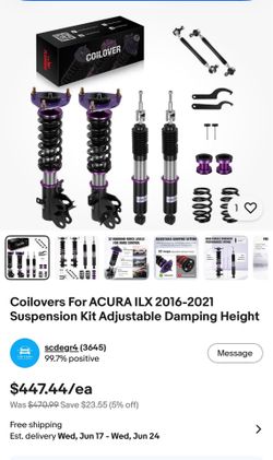 Acura ILX coilovers