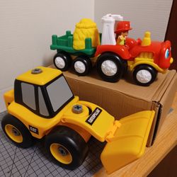 FP Musical/ Sounds Tractor & Caterpillar Tractor Bundle 