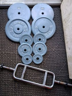 Standard weights plates with Hammer bar