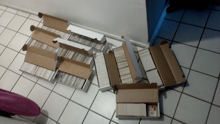 30 boxes of sports cards card from various sports