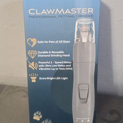 Clawmaster dog nail grinder with led light