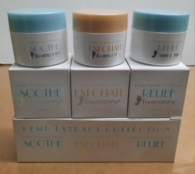 Footnanny Foot Cream Extract Collection Sampler / Soothe / Exfoliate / Relief
