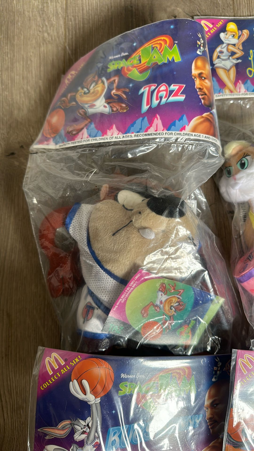 Set Of 4 McDonald’s Space Jam Toys