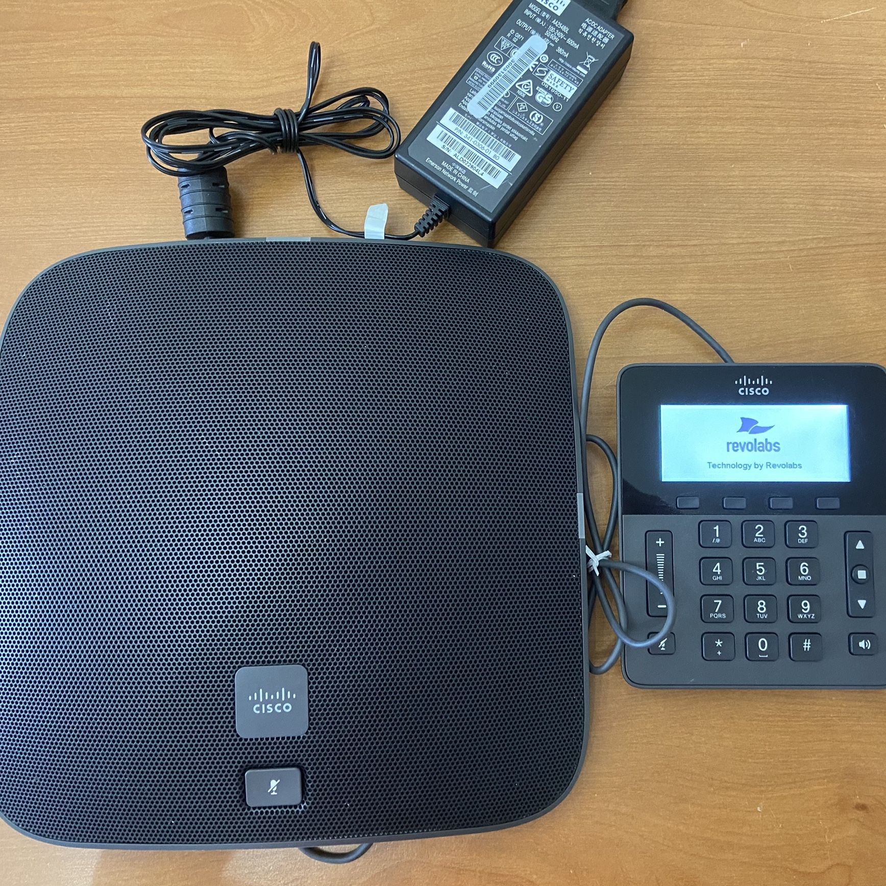 Cisco UC Phone CP 8831 Conference Phone With Keypad Controller W AC Adapter. $50