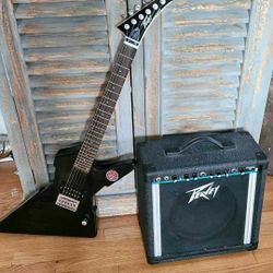 Electric Guitar And Amp