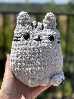 Grey Pusheen Crochet 🧶 Handmade 🧶 Plushie 