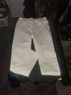 White Pants Sz L
