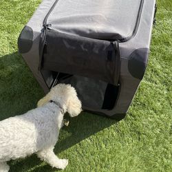 Top Paw Indoor & Outdoor Portable Dog Crate - Soft Crate Size 30"L x 21"W x 21" H