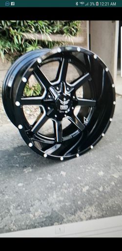 20x12 Force f13 black and milled all fitments available