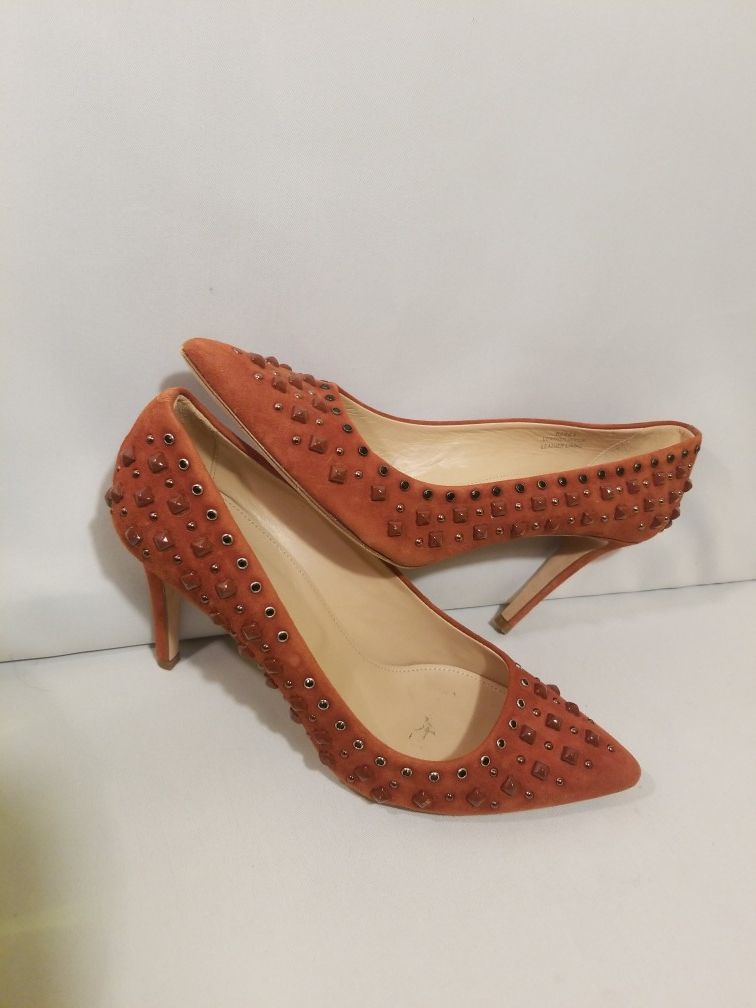 J Crew Everly Studded Pumps Heels 8