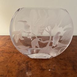 Badash Jungle Crystal Vase 