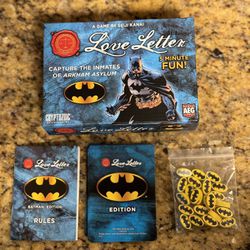 Love Letter: Batman (2015) Card Game EUC Complete A Game by Seiji Kanai EUC