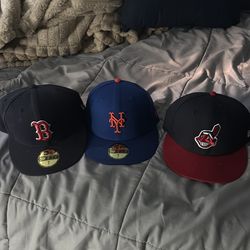MLB ballcaps all size 7