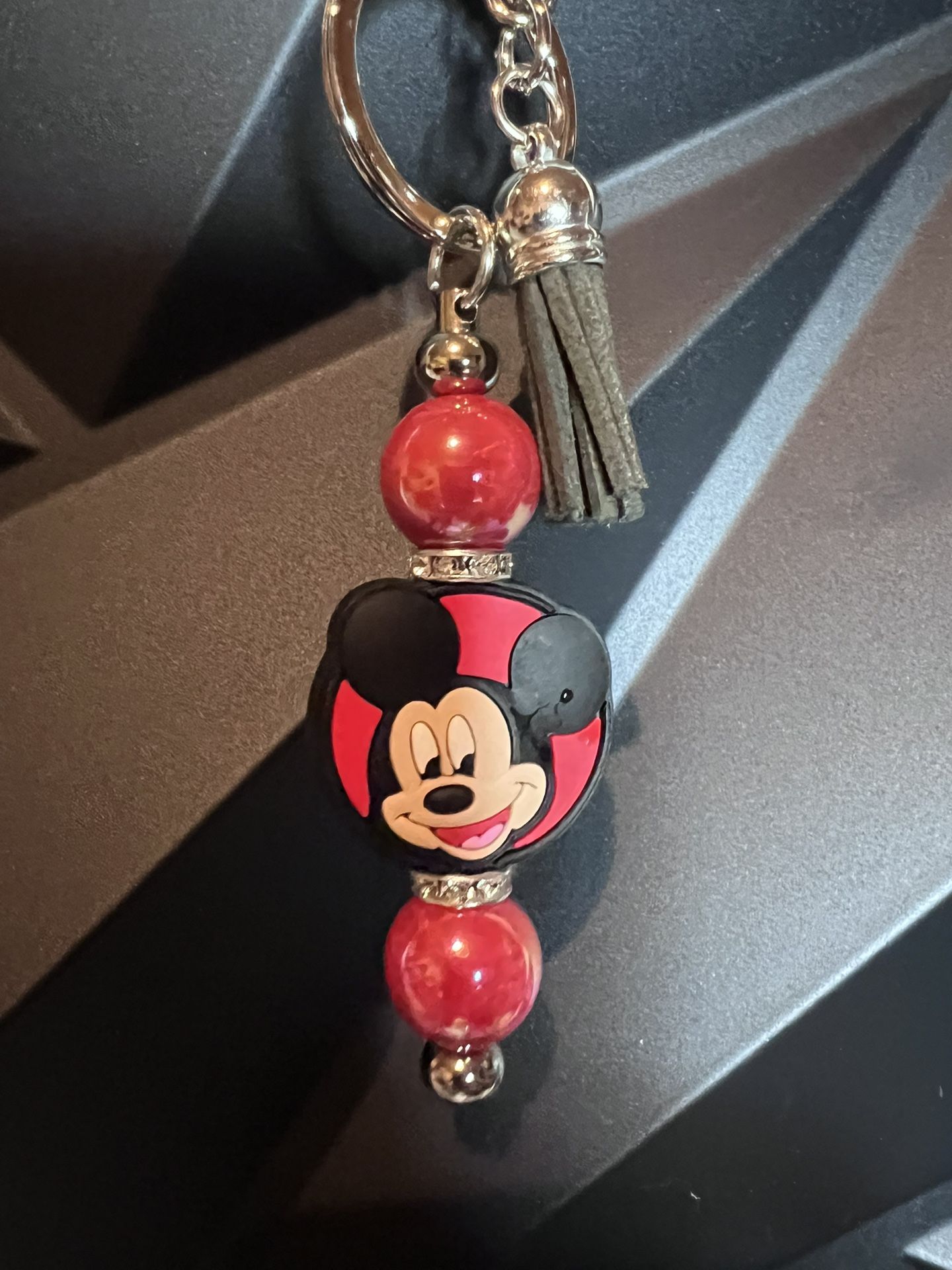 Mickey Mouse Beaded Keychain