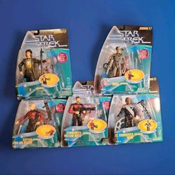 1997 Playmates Star Trek Warp Factor Series 1 & Series 2 Sets All 10 Figures MOC