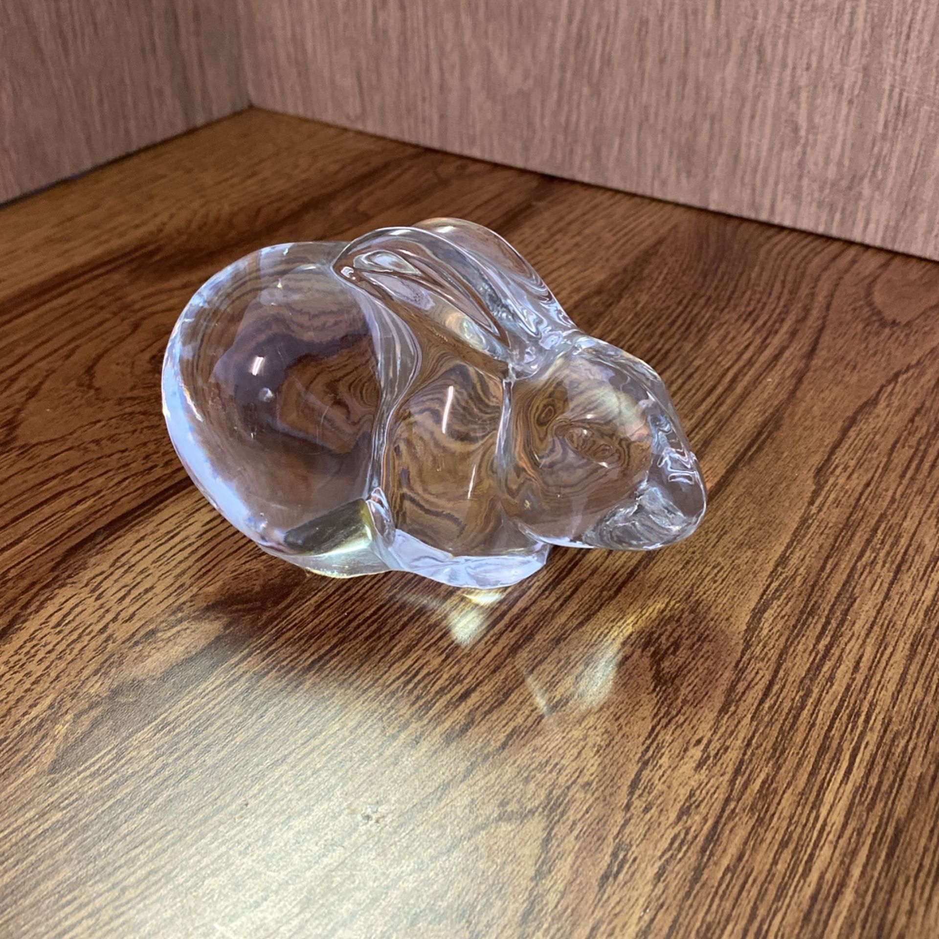 Crystal Glass RABBIT PAPERWEIGHT