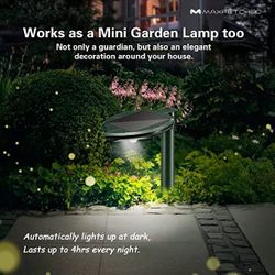 Maxfetched Solar Ultrasonic Mole and Snake Repellents, 2 packs