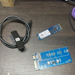3 In 1 SATA III Adapter To Nvme With SATA To USB A