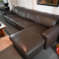 Incanto Italian Leather Recliner Sofa