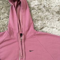 Womens Pink Nike Zip Up Jacket Large 