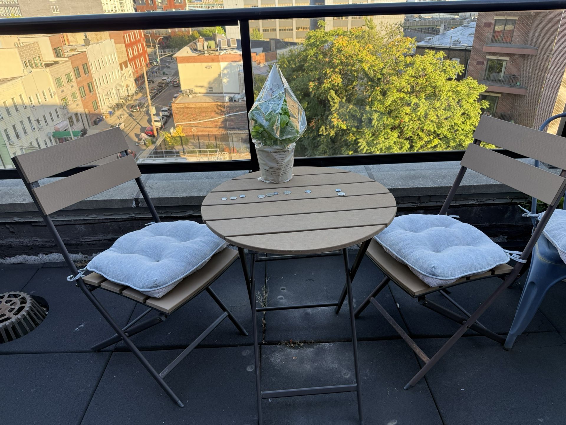 Small Patio Set (2 Outdoor Chairs And 1 Table)