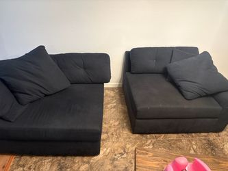Blue 2 piece sofa