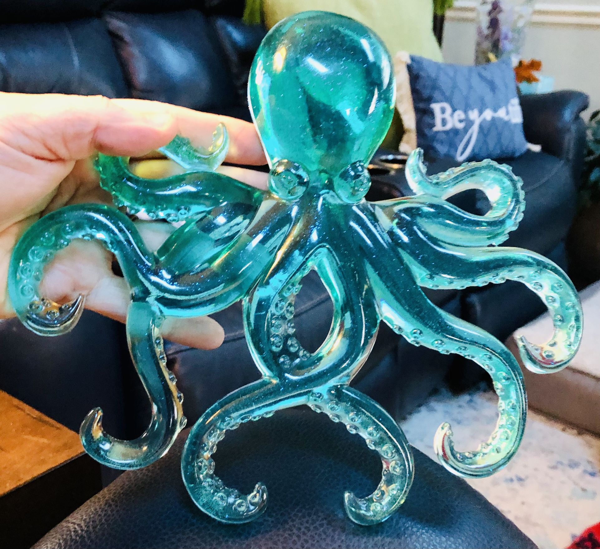 Handmade Epoxy Octopus Wall Art