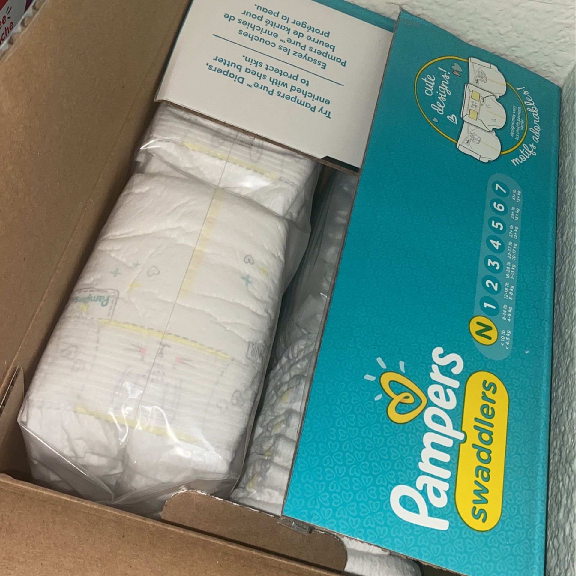 pampers diapers variety sizes newborn-size2