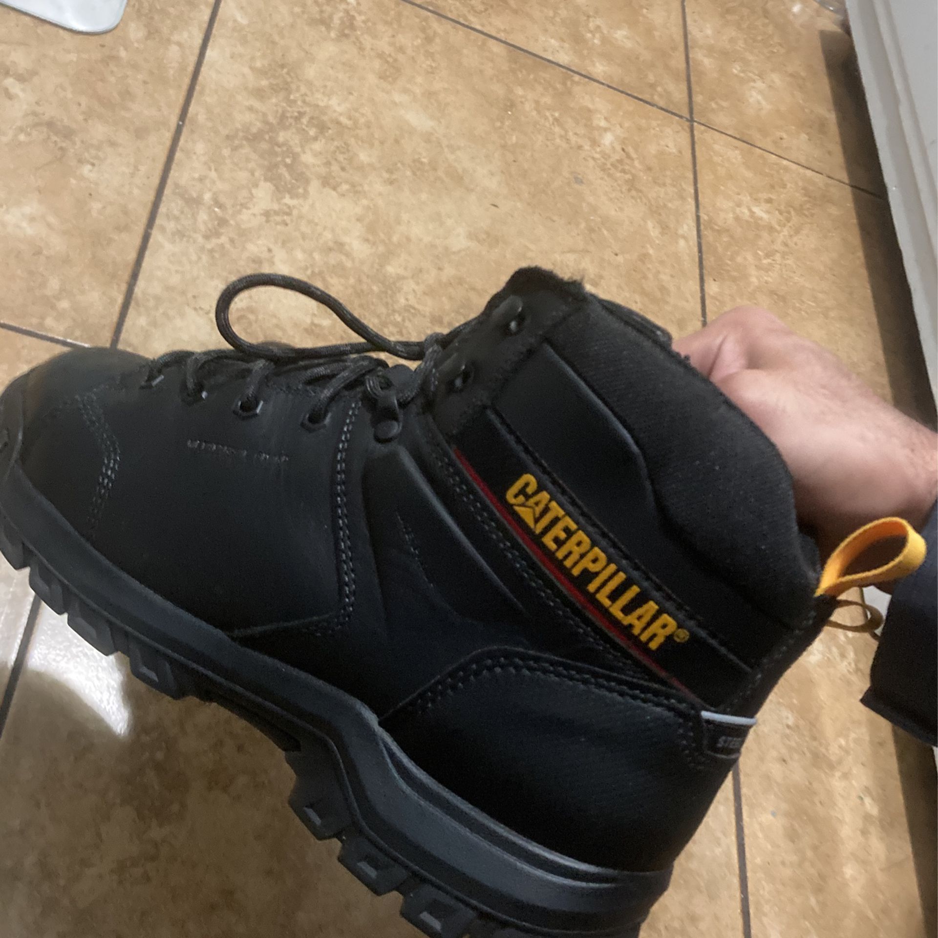 Caterpillar Waterproof Steel Toe Work Boots Size 11.5