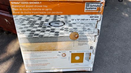 Water proof sloped shower trade