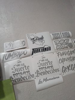 Custom Spanish Lowrider Truck Decal Stickers Set