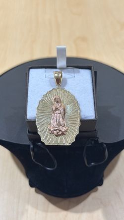 14K Virgen de Guadalupe Pendant