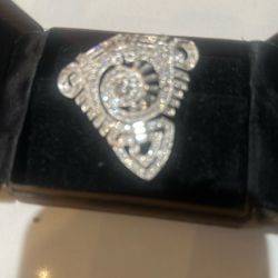 Vintage Art Deco Rhinestone Dress Clip Egyptian Revival Style 1930S To 1940S