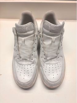 Laceless White AirForces