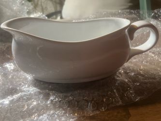 White Ceramic Gravy Boat