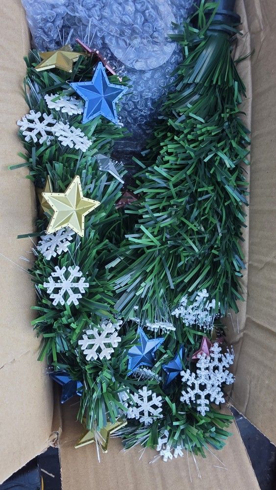 New Year's Christmas tree with lights