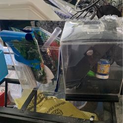 2 Small Betta Tanks Or Small Fish 