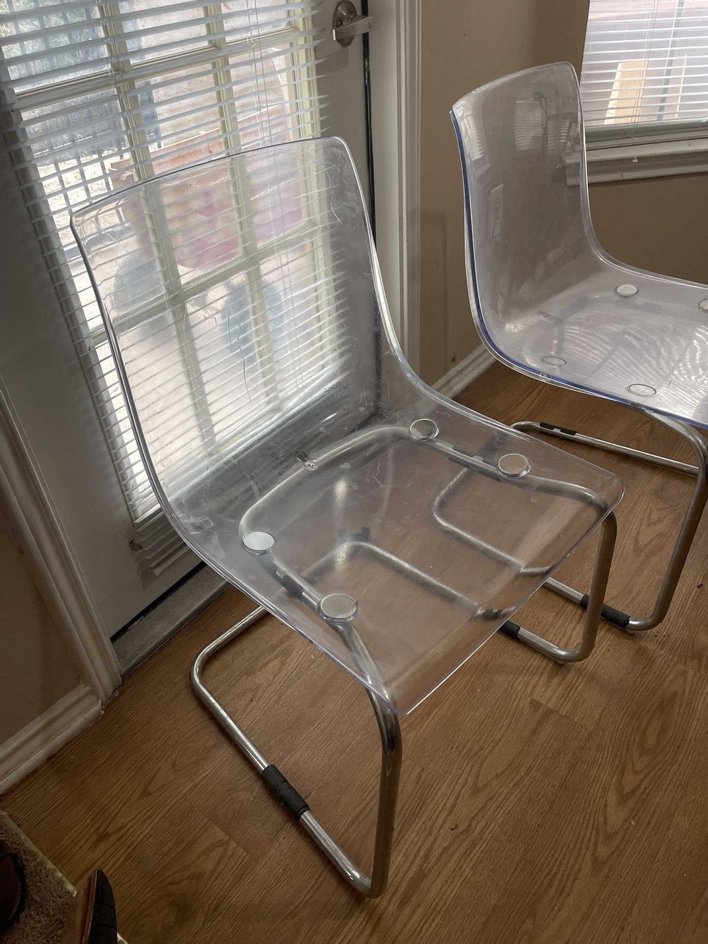 IKEA Clear Chairs