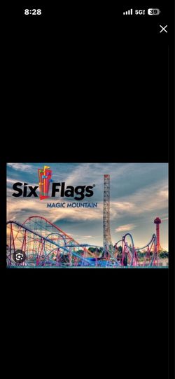 4 digital one day tickets Six Flags Magic Mountain Tickets  expire  12/2026