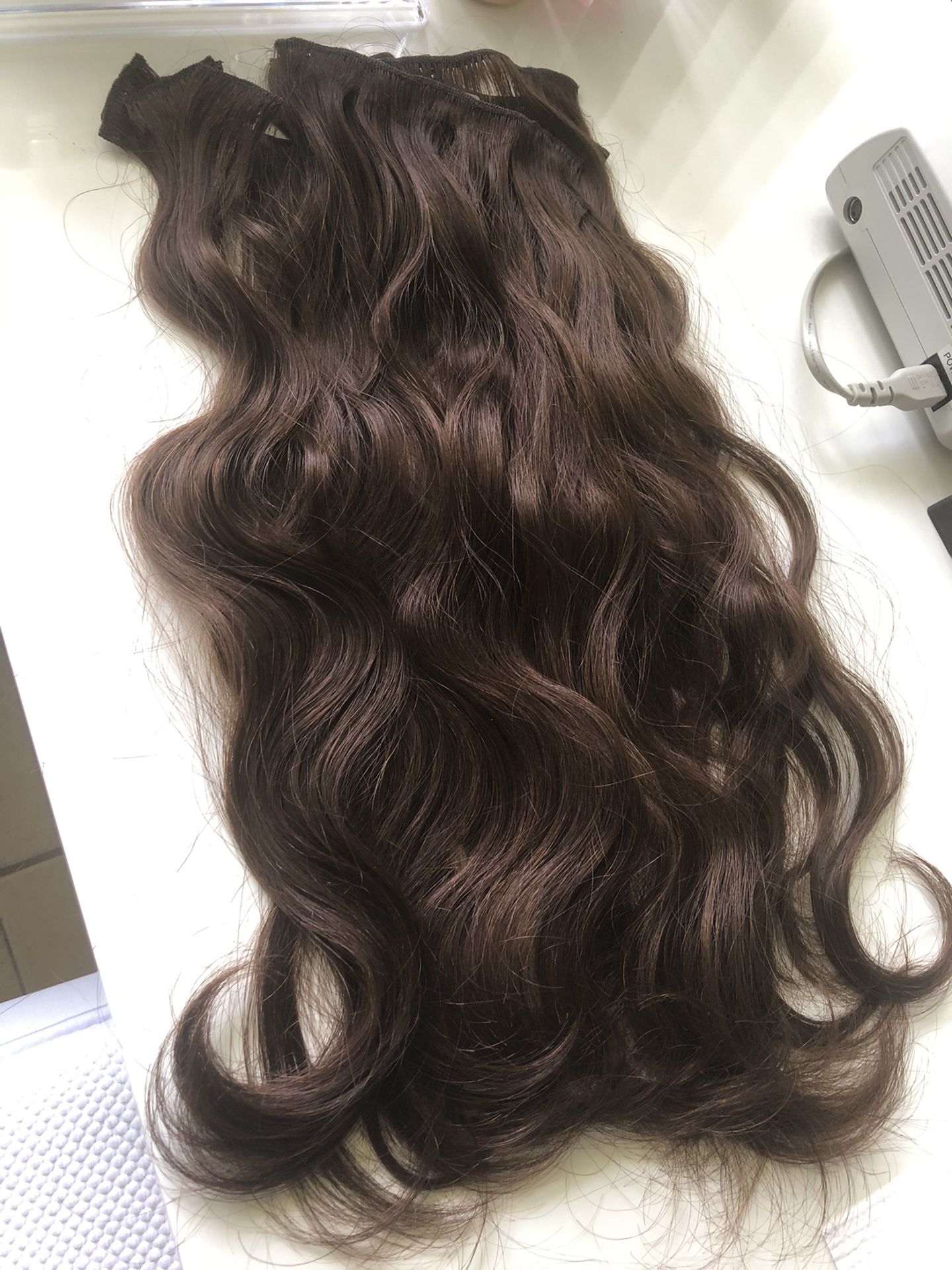 Hair clip in extensions