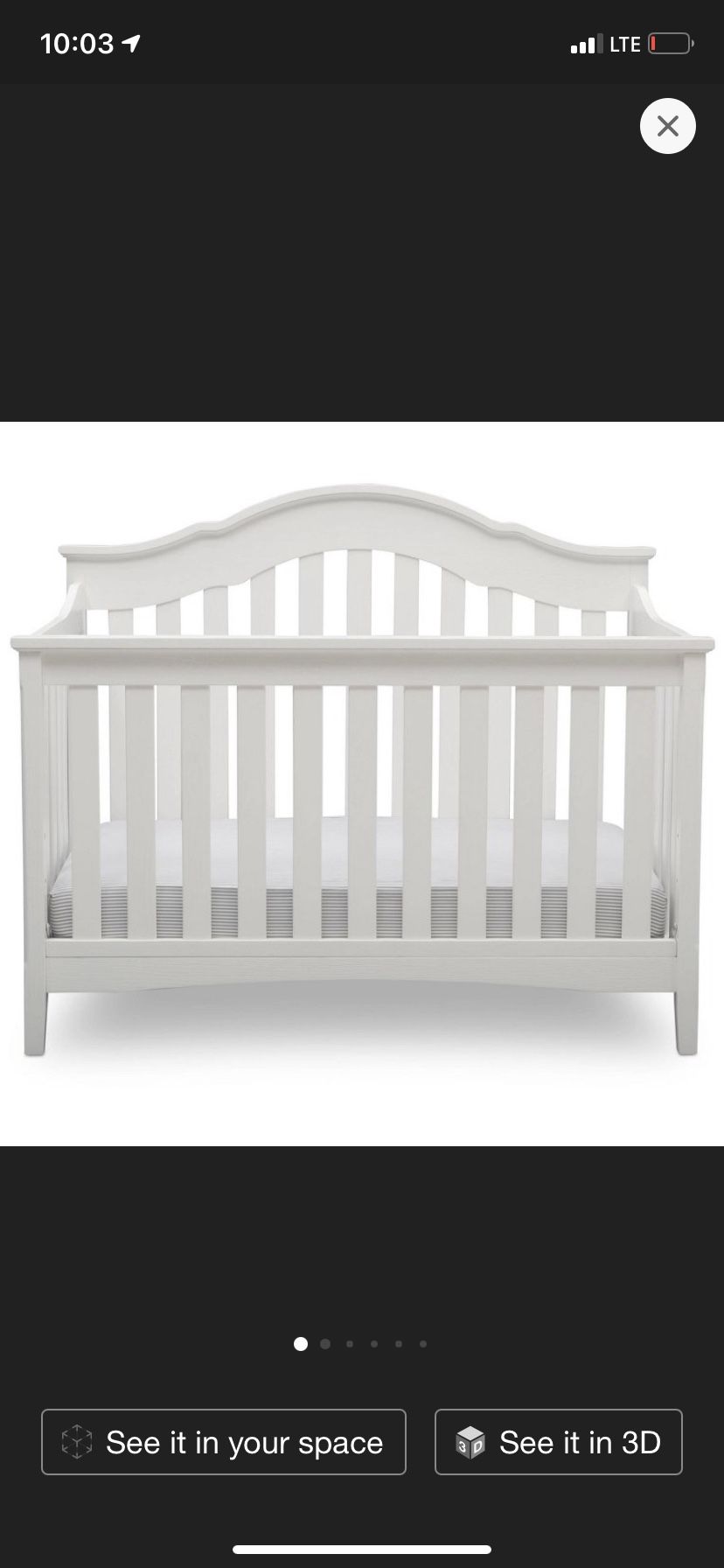 6-in-1 Convertible Baby Crib/ Baby Crib *New*  