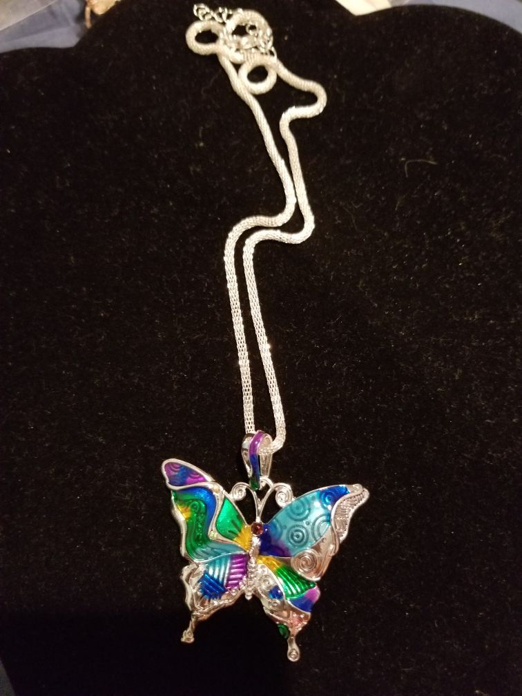 Woman Butterfly necklace