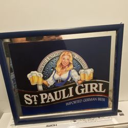 Vintage St Pauline’s Girl Glass Poster 