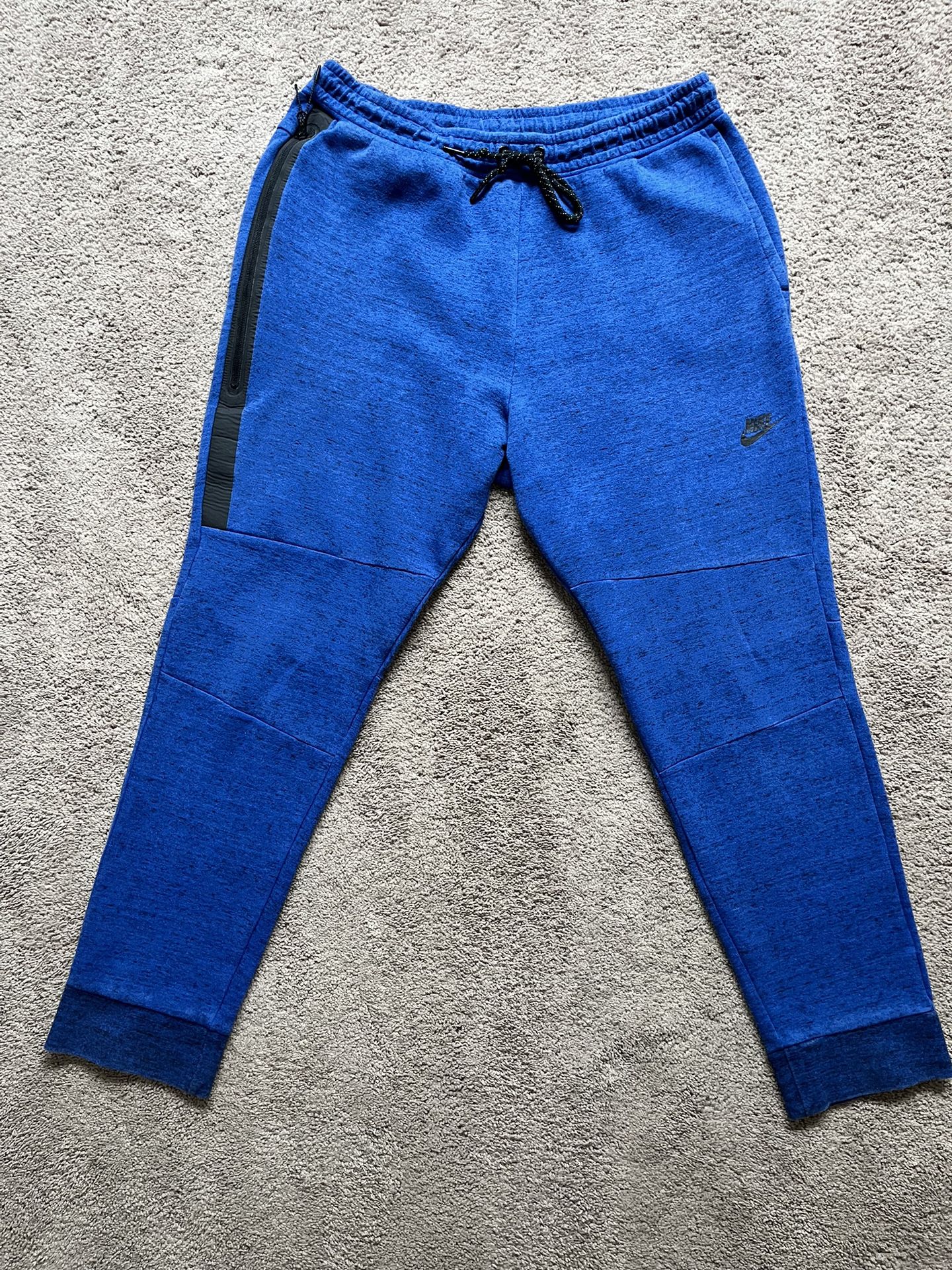 Nike Tech Fleece Joggers Pants Blue Black Mens Size 2XL