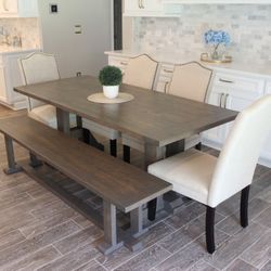 Custom Designed Farmhouse Dining Tables. 