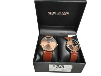 Steve Madden His & Her Brown Regular Watch