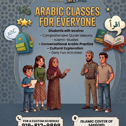 We offer free Arabic Classes for Everyone