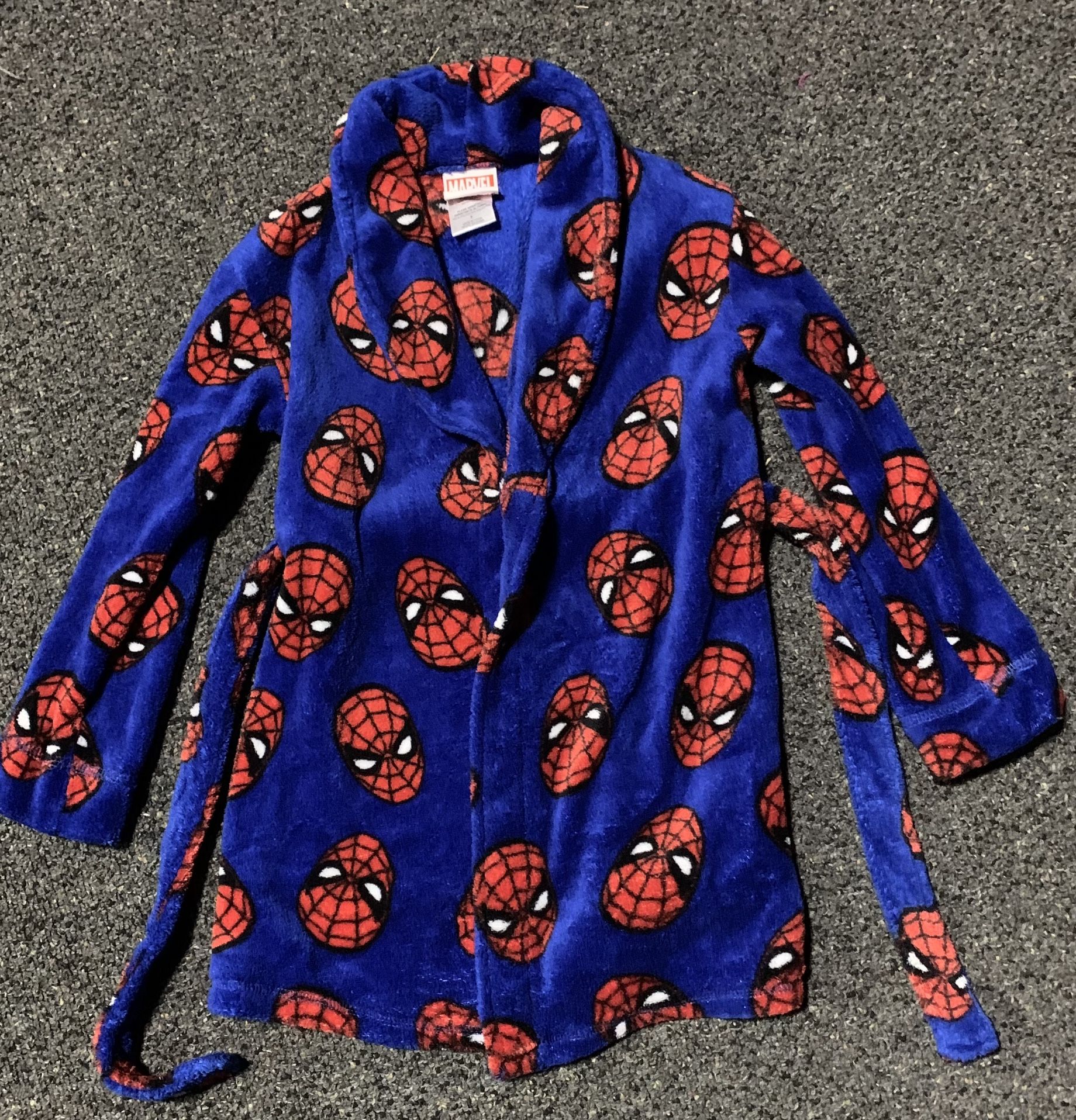 Marvel Spiderman boys size 5 fleece robe
